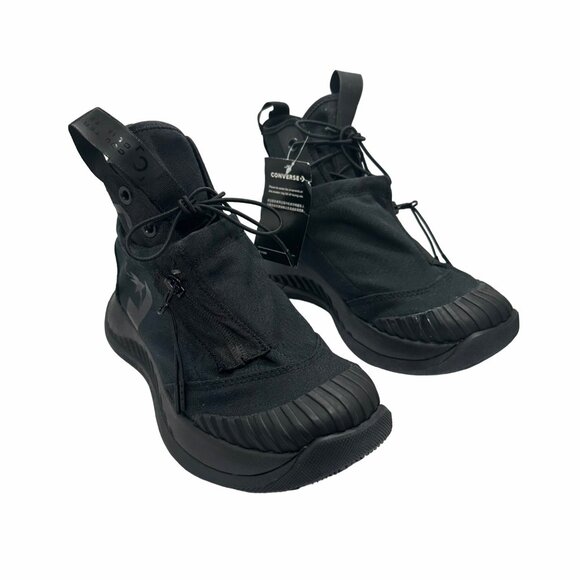 ❤️Converse Utility Explore Hi Sz 10 Womens Sneakers Boot Shoes Black 172125C New - Picture 2 of 10